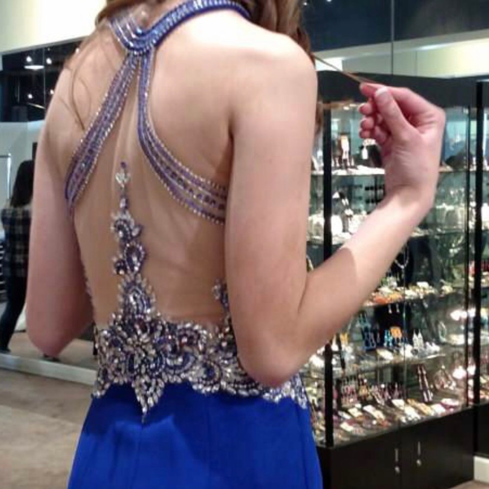 Blue Prom Dress - Picture 3 of 5